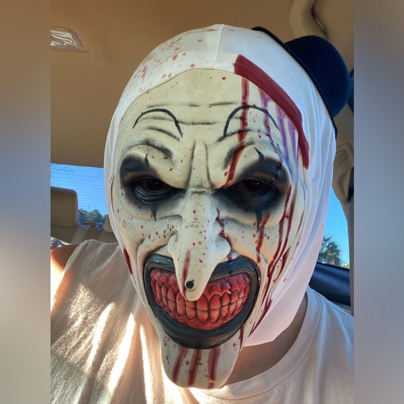 Terrifier Mask Art the Clown Mask Scary Killer Clown Mask Christmas, New-year! - Picture 4 of 5
